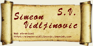 Simeon Vidljinović vizit kartica